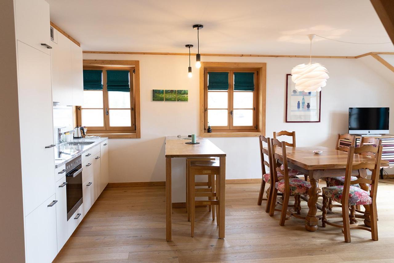 Gasthof Zum Schluessel La Meridienne Fribourg Sa Ueberstorf Bagian luar foto